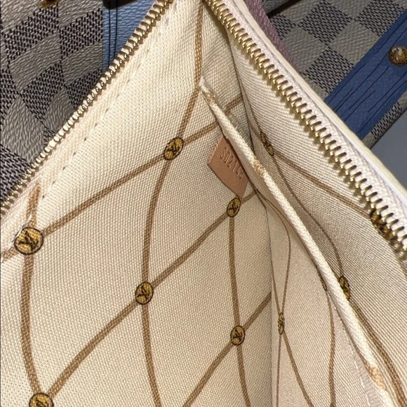 ❤️NWT LOUIS VUITTON NEVERFUL MM DAMIER AZUR SUMMER TRUNK N41065 - Picture 14 of 17